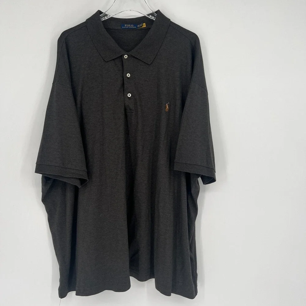 Ralph‎ Lauren Polo Mens 4XB Dark Gray Shirt Preppy Classic Ivy League